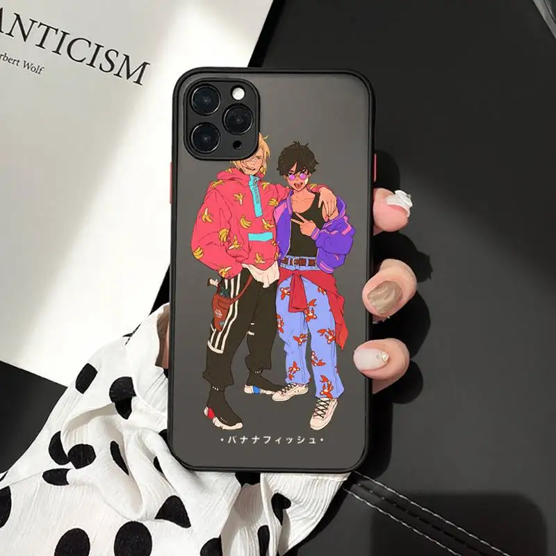 

Japan Anime Banana Fish Anime art Phone Case Matte Transparent for iPhone 7 8 11 12 s mini pro X XS XR MAX Plus cover funda