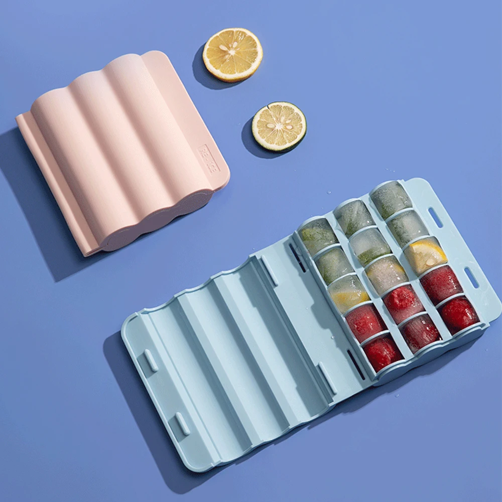 

Ice Cube Tray 15 Grid Silicone Fruit Ice Making Mold 3D DIY Chocolate Mould Whiskey Wine Cocktail Cream Maker Tool Home