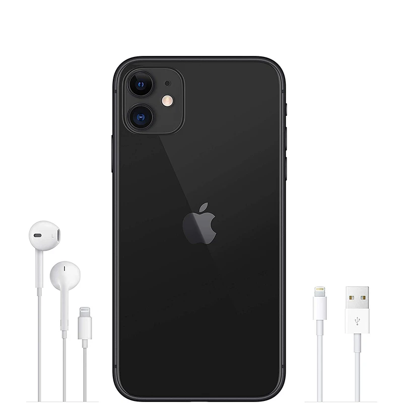 Apple iPhone 11 | 4G смартфон A13 с бионическим чипом 6,1 дюймов жидкий сетчатый HD ЖК-дисплей Двойная камера