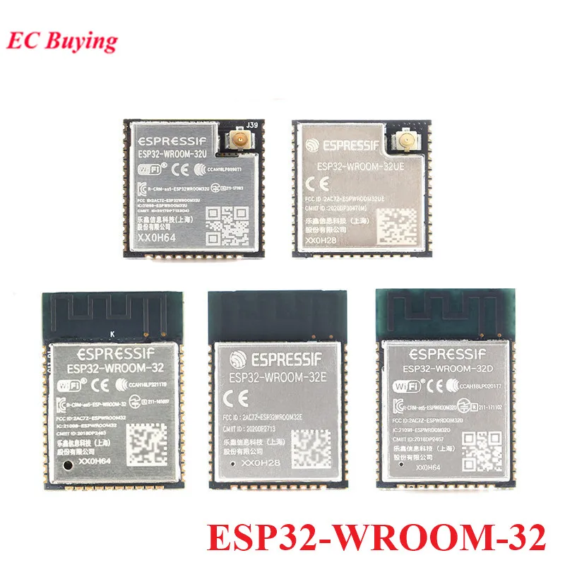 ESP32-WROOM-32 ESP32 WROOM ESP-32 4MB 8MB 16MB Dual Core WiFi Wireless BLE MCU Module ESP32-WROOM-32 -32UE -32U -32E -32D