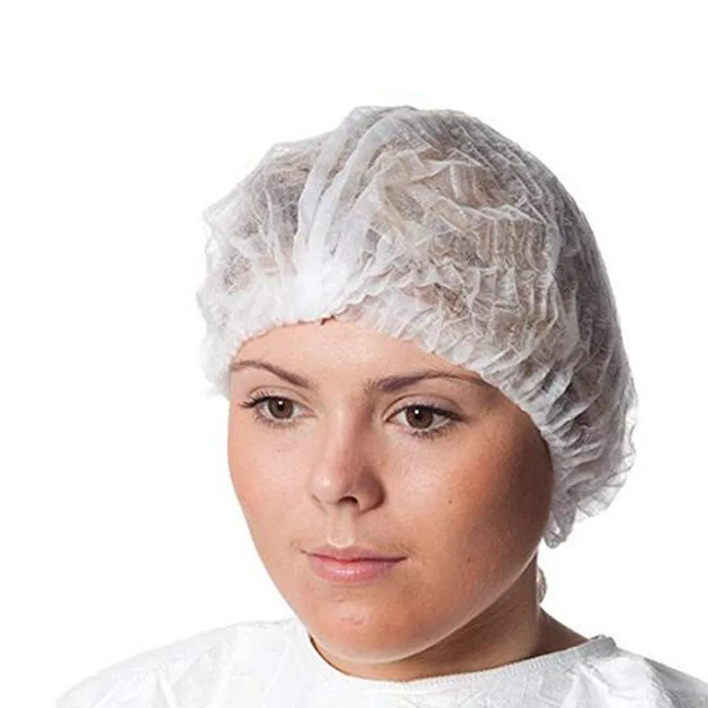 1 упаковка/100 шт одноразовые колпачки нетканые пушистые для волос больничных