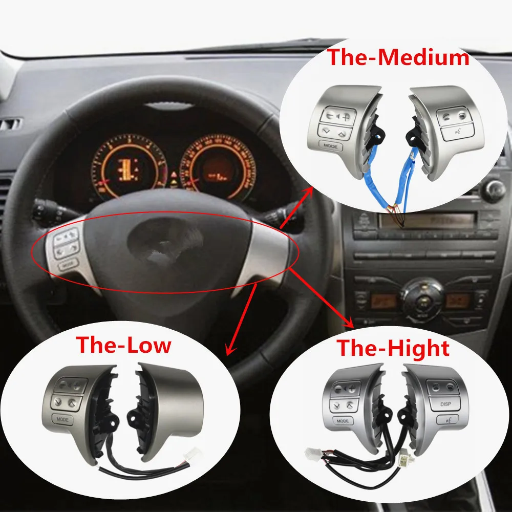FaroeChi Bluetooth рулевое колесо аудио управление переключатель для Toyota Corolla ZRE15 2007 2008 2009 2010