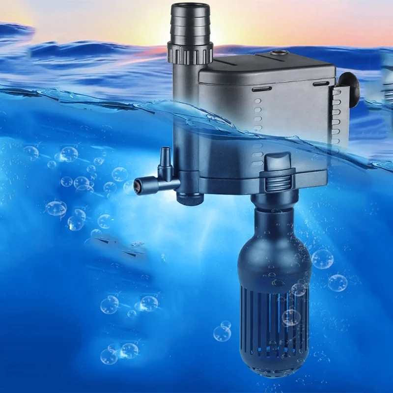 Аквариум 3 в 1 погружной насос фильтр тихий аквариумный с аэрацией аксессуары |