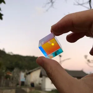 Стеклянный Куб 18 мм дихроическая Призма X-Cube призмы для фотосъемки луч разделение