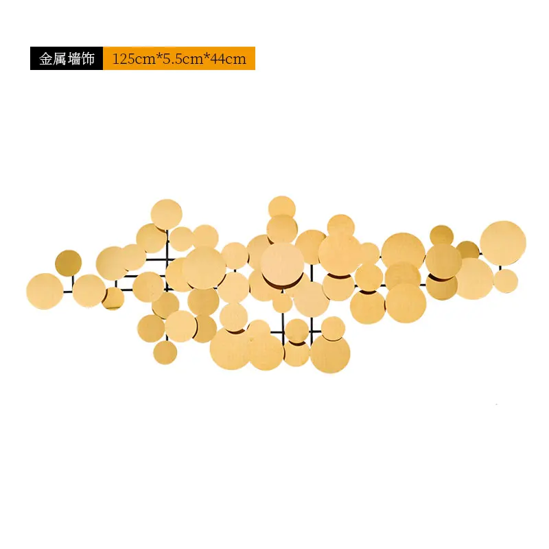 

Light luxury sofa background wall metal decorations hotel living room lobby dining room bedroom wall decoration