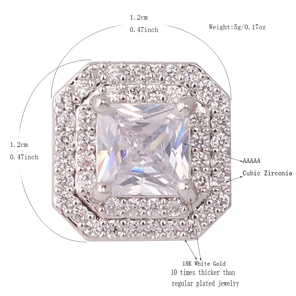 Бренд GRACE JUN горячая Распродажа серьги-клипсы с фианитом ААА женские