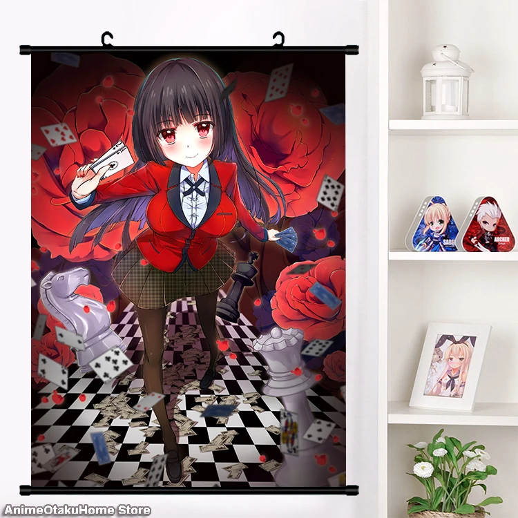 Аниме Momobami Kirari Kakegurui компульсивное Картежник Jabami Yumeko наклейки на стену панно