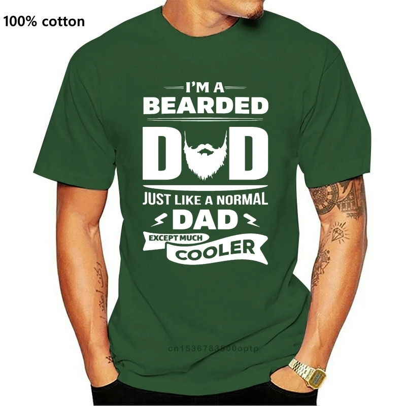 

Bearded Dad Much Cooler Men's T-Shirt Hot New Summer Fashion T Shirt Mens Shirts Short Sleeve Trend Clothing