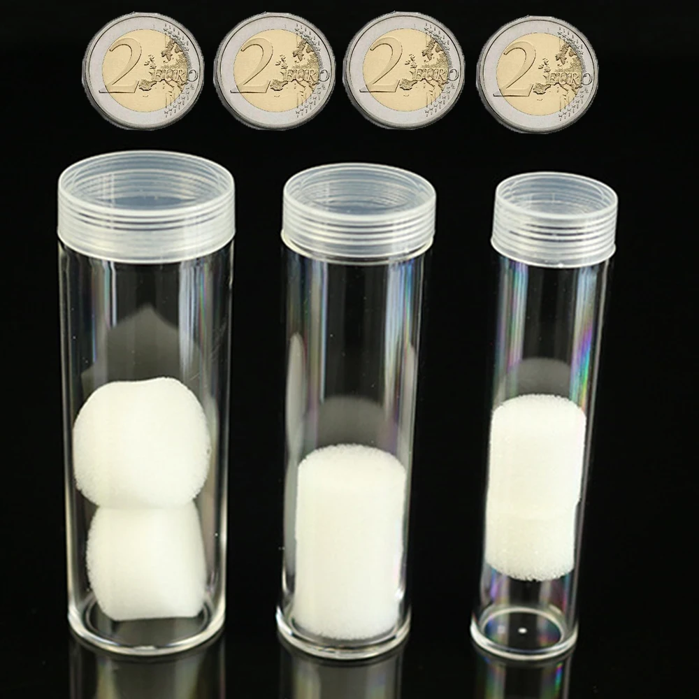 25/27/30 мм Пластик ящик для хранения монет Копилка диспенсер держатель памятная