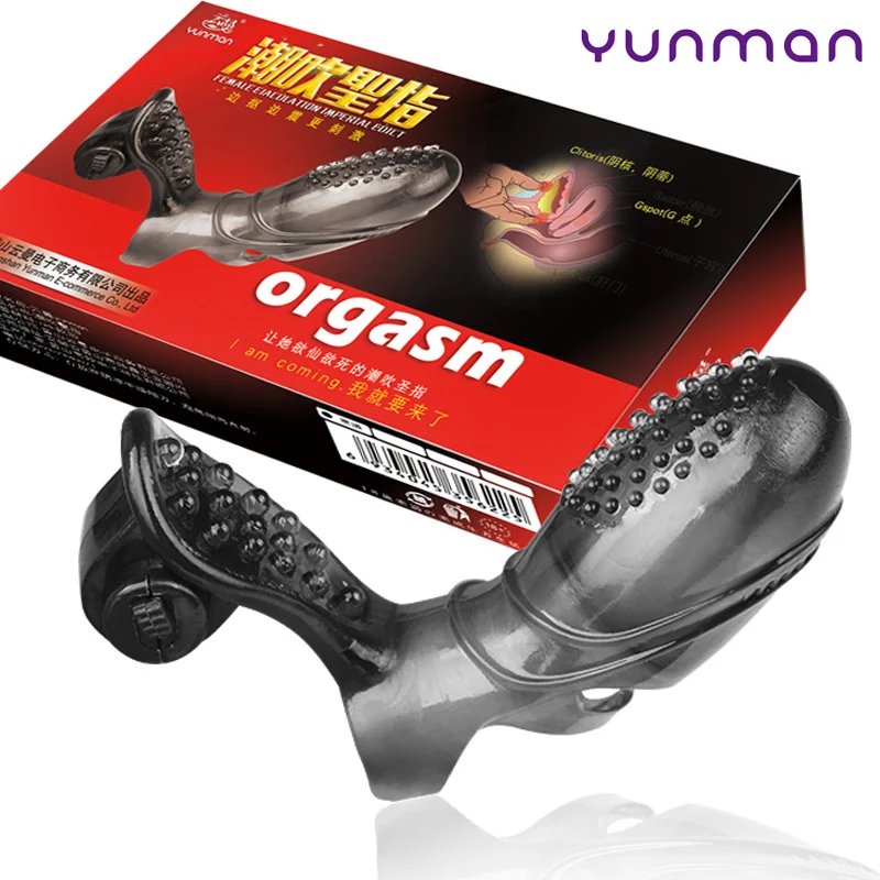 Черный палец Вибратор Вагина Стимуляция клитора массаж эротический мастурбатор