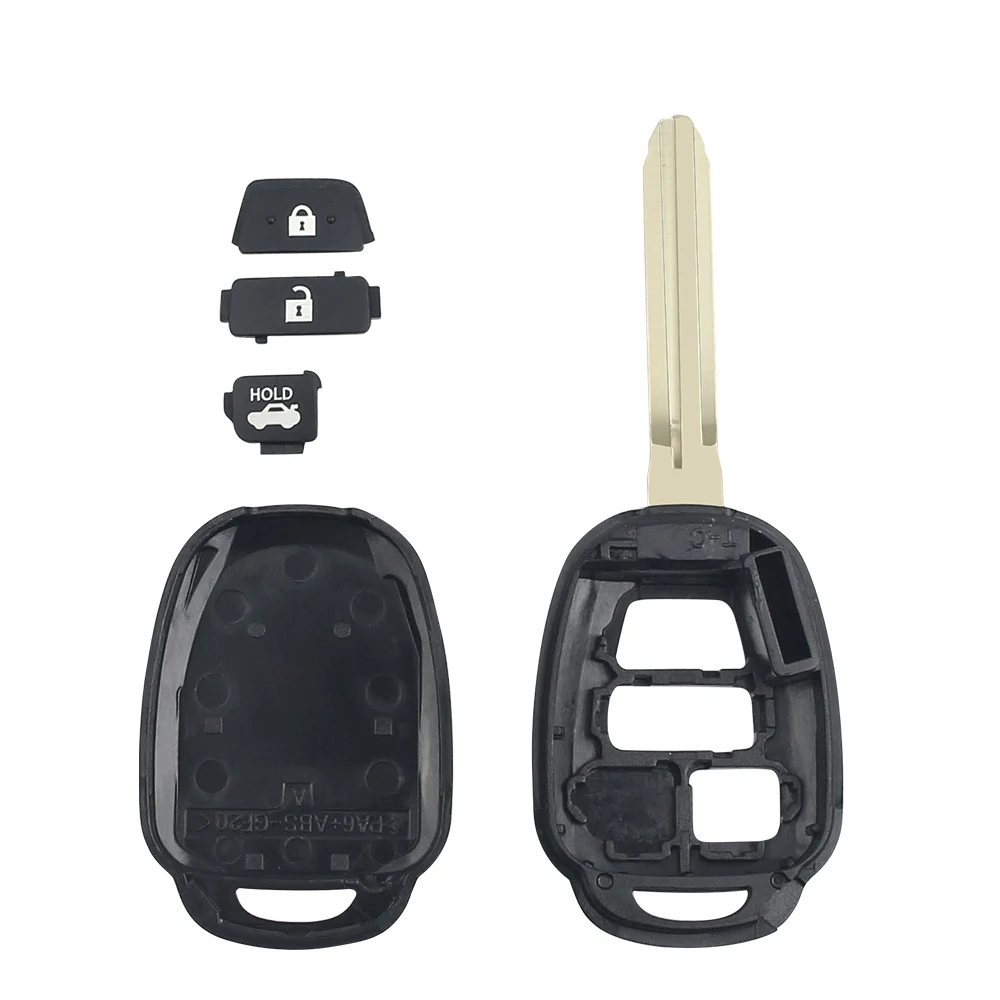 Dandkey для Toyota CAMRY 2012 2013 2014 2015 Corolla Fob 3 кнопки корпус автомобильного ключа