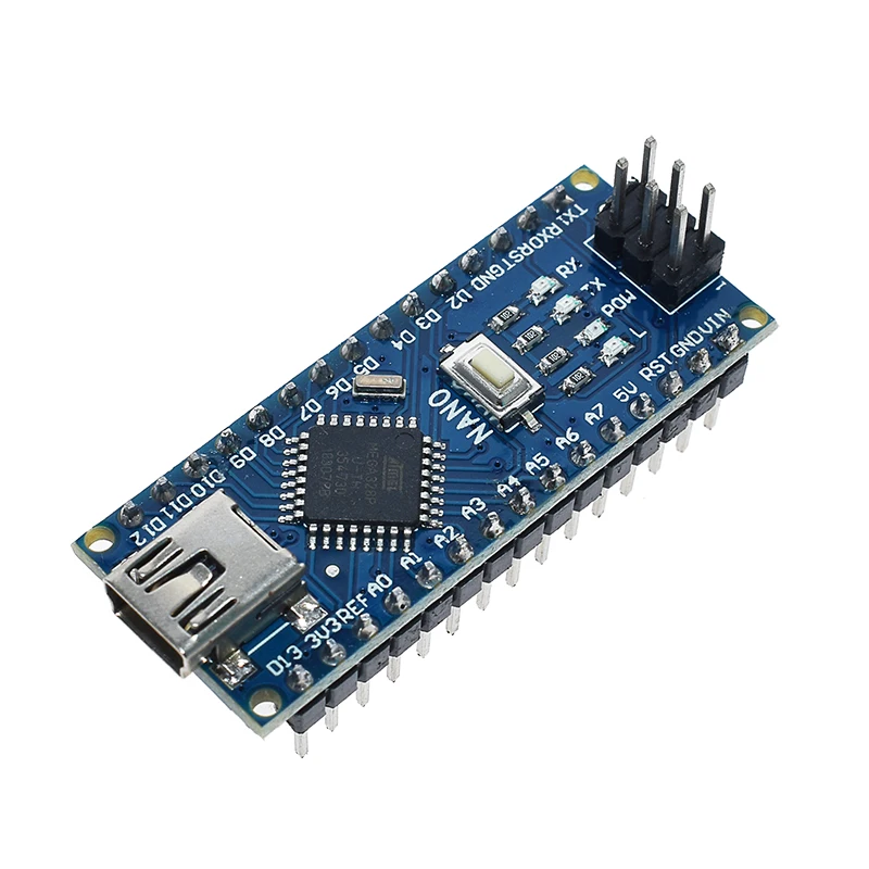 WAVGAT продвижение Arduino ардуино Nano 3,0 Atmega328 контроллер Совместимость совета для Arduino модуль PCB развитию без USB - Цвет: Nano-han