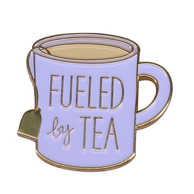 Минимализм, питание от чая, жесткие эмалевые булавки, коллекция милых искусств, металлический рюкзак, воротник, лацкан, значки, модные ювелирные изделия