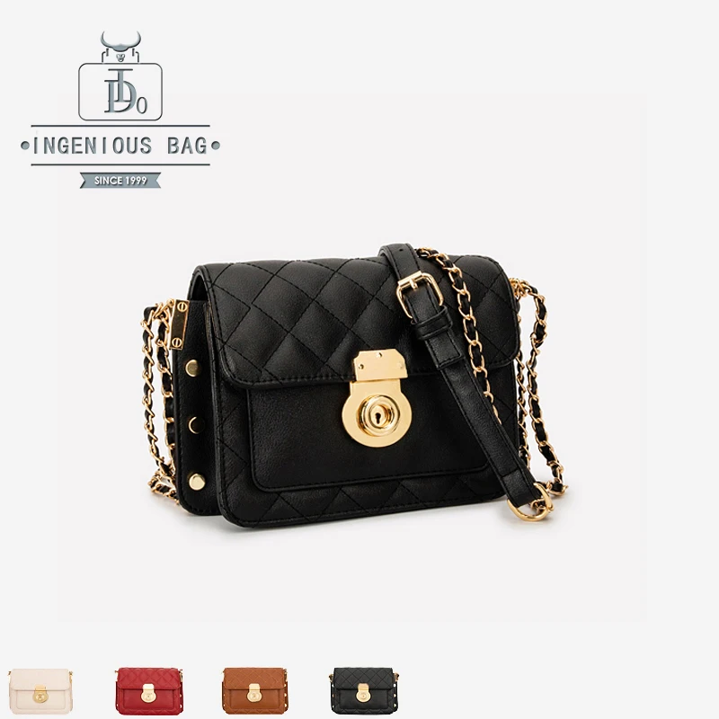 Женские сумки через плечо Классическая сумка на цепочке женские из кожи женская