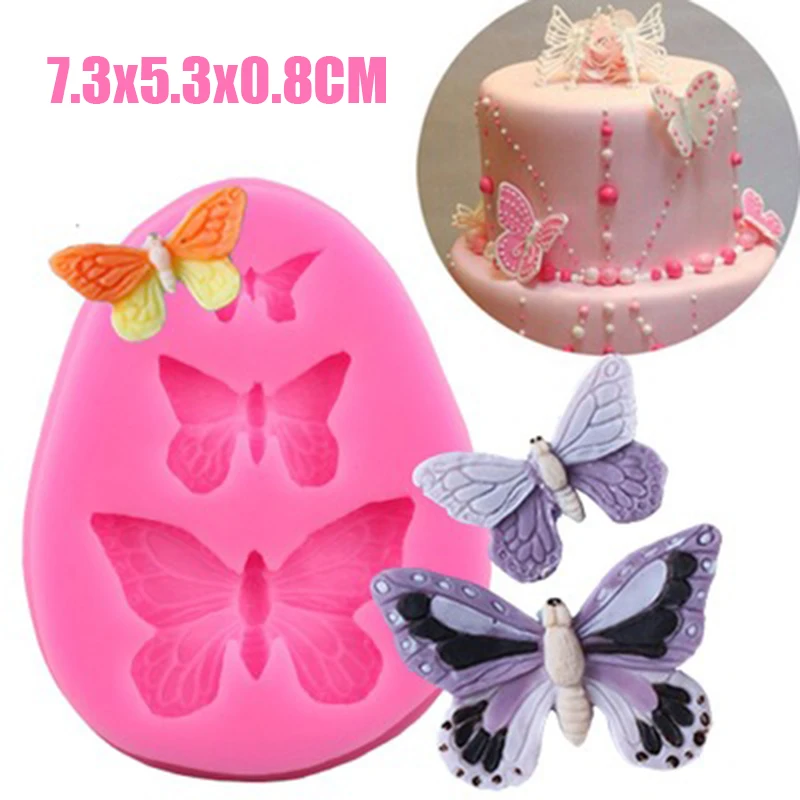 

1Pcs Sugarcraft Butterfly Silicone molds fondant mold cake decorating tools chocolate moulds wedding decoration mould