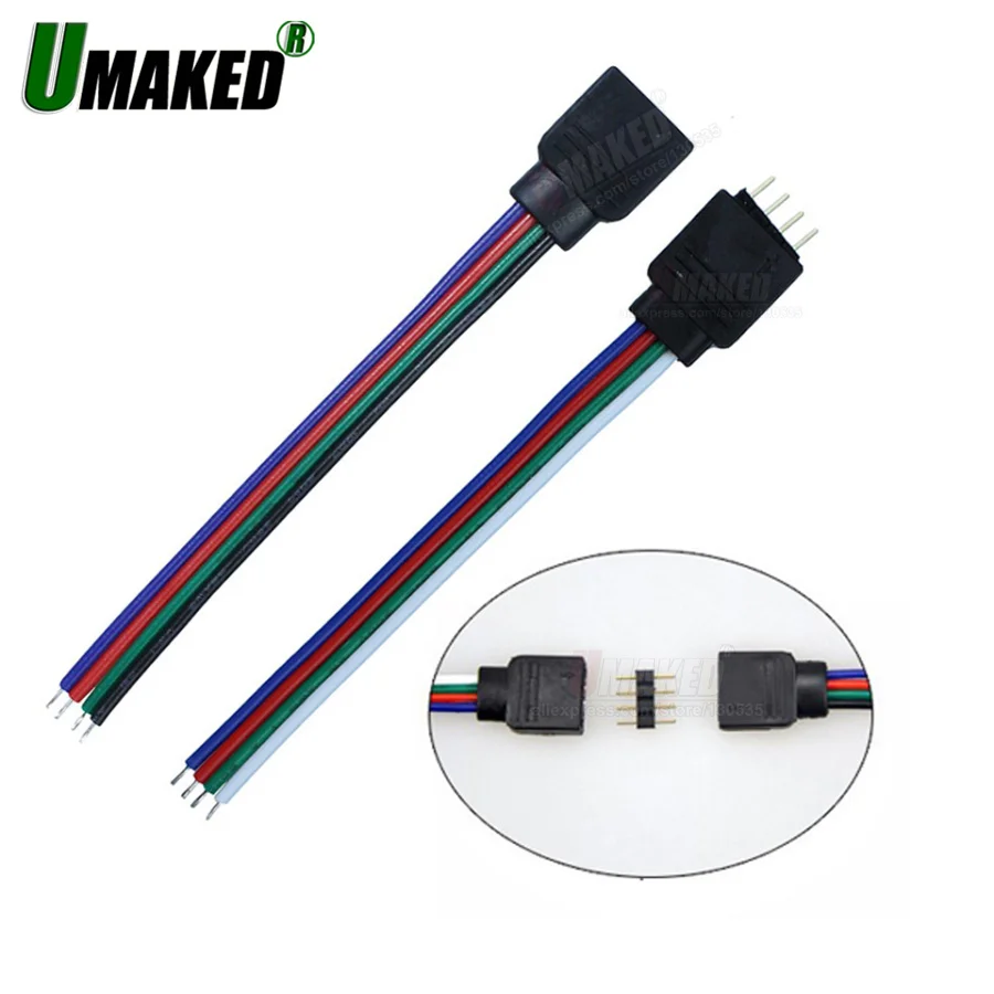 

Led Strip Connector Press Type No Welding Power Male Female 5.5x2.1 DC Jack Adapter Plug for 3528 5050 Led Strip Quick Plug