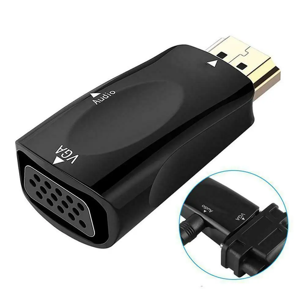 Преобразователь видеокабеля 1080p HDMI папа-VGA мама Ida + pter для персонального