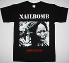 Новинка, черная хлопковая Футболка Nailbomb, черная футболка, для мужчин, летняя, модная, европейского размера