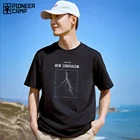 Футболка Pioneer Camp Мужская в стиле оверсайз, 100% хлопок, с принтом молнии, летняя одежда, XTK01102034