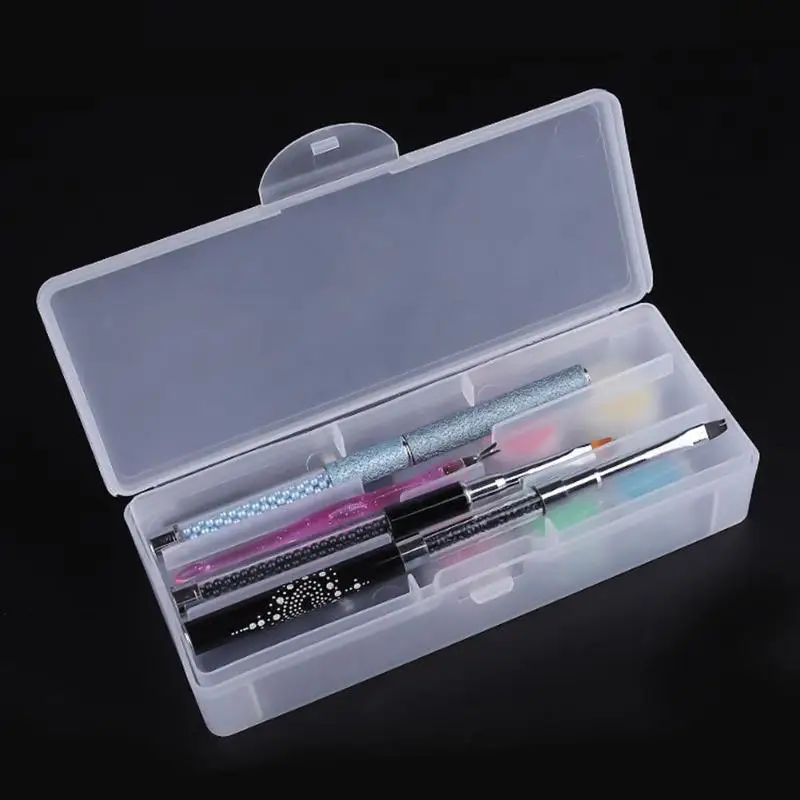 Прочный для маникюра ногтей коробка хранения инструментов моющийся