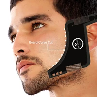 1pcs shaping beard comb shaving styling template beard hair brush for 2019 beard hair beard template men style tools