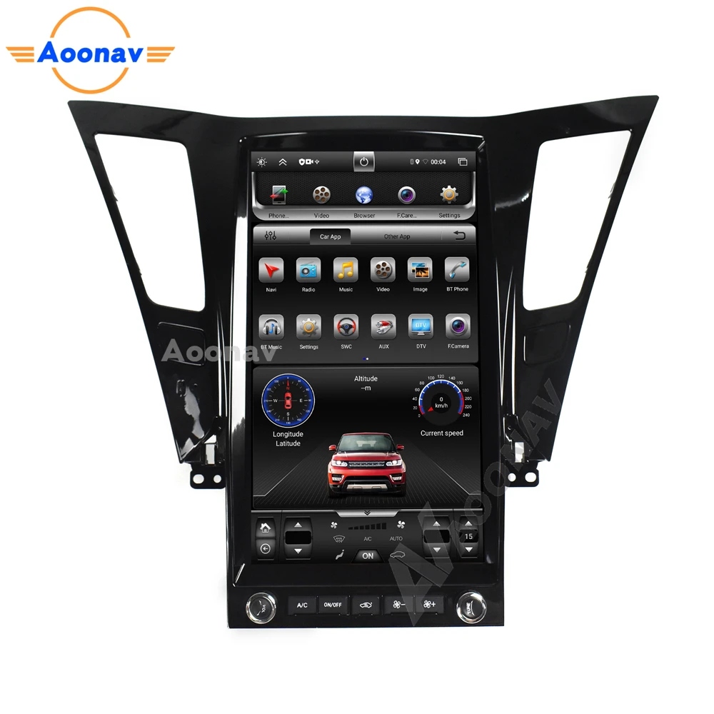 comprar Reprodutor Vertical Dos Multimédios Da Unidade Principal De Rádio Da Tela Do Estilo De Tesla Do Carro De Aoonav Para A Navegação Estereofônica De Gps Do Carro De Hyundai Sonata 2010-2014