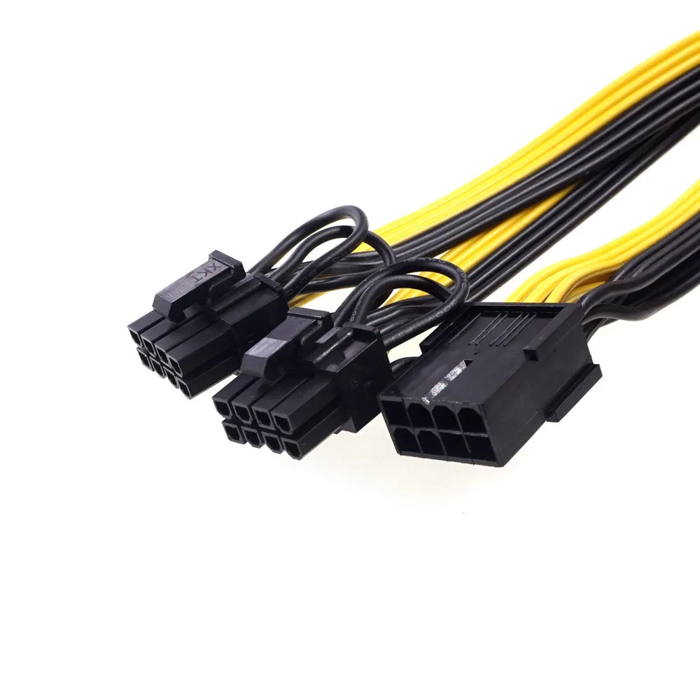 100 шт. GPU PCI-E PCIE 8 P разъем к двойному Pin 6 + 2 p видеокарта кабель адаптера питания 18AWG