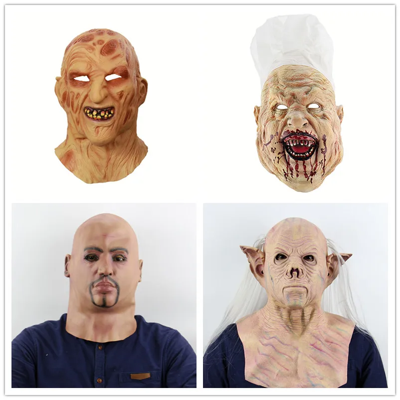 2019 цельнокроеное платье Клоун Маска для карнавала вечерние маска к Хэллоуину