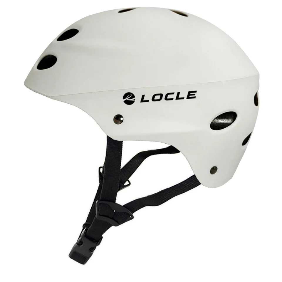 LOCLE S-XL MTB горный велосипедный шлем для мужчин и женщин Экстремальные виды спорта Casco Ciclismo велосипедный шлем для катания на коньках хип-хоп DH велосипедный шлем - Цвет: Белый