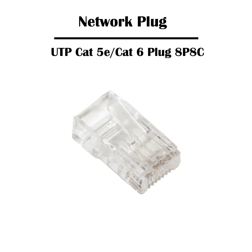Сетевой разъем UTP Cat 5e/Cat 6 RJ 45 10 шт./20 шт./50 шт. 8P8C LAN Fluke прошедший 1U позолота|network mp|plug
