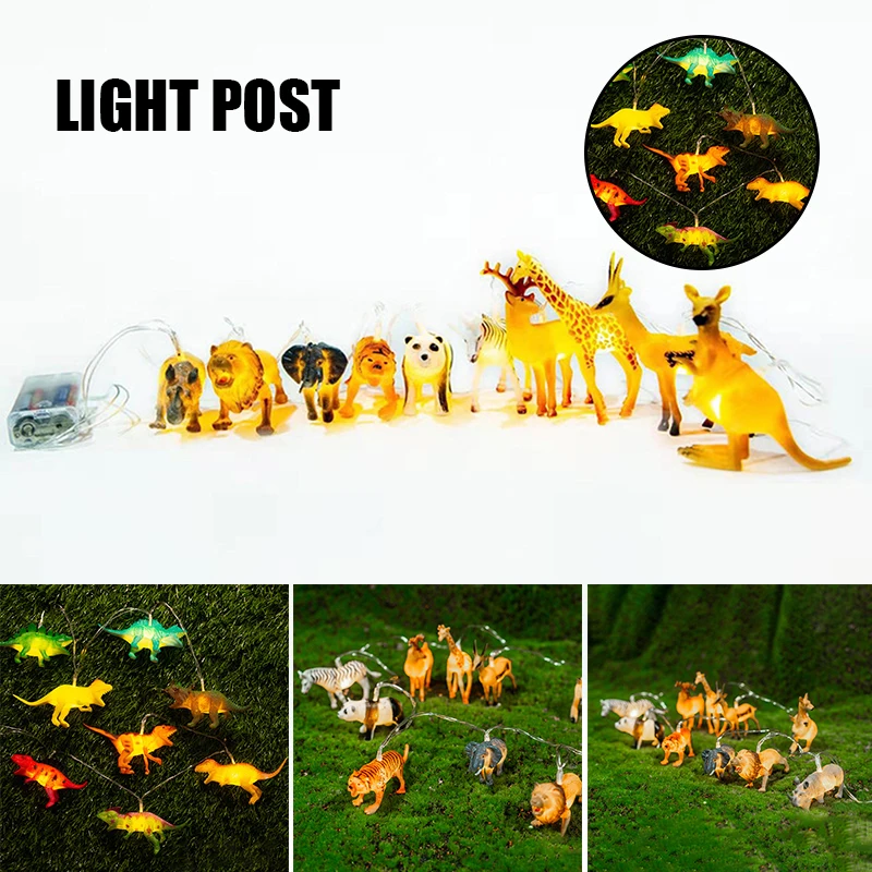

Led Vinyl Dinosaur Children's Room Decorative Light String Battery Powered 1.2m Light For Christmas Decor Natal Luces Navideas