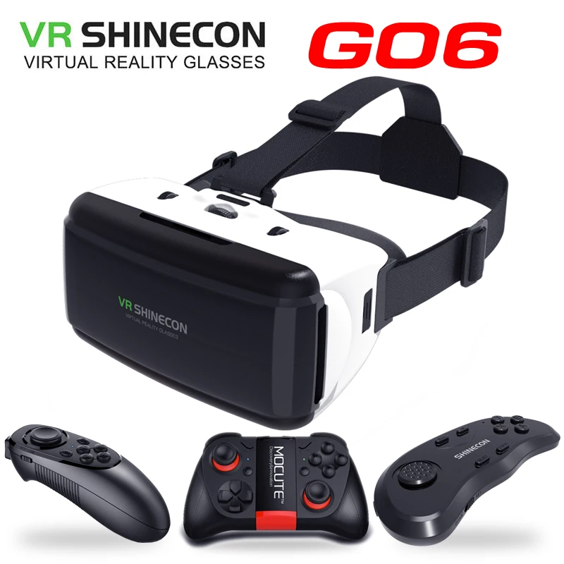 Очки виртуальной реальности Shinecon G06 3D VR Box гарнитура для смартфонов шлем IPhone Android |