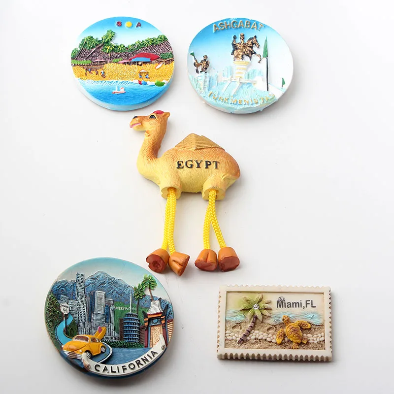 Детские магнитные наклейки на холодильник с 3d изображением Гоа калифонии