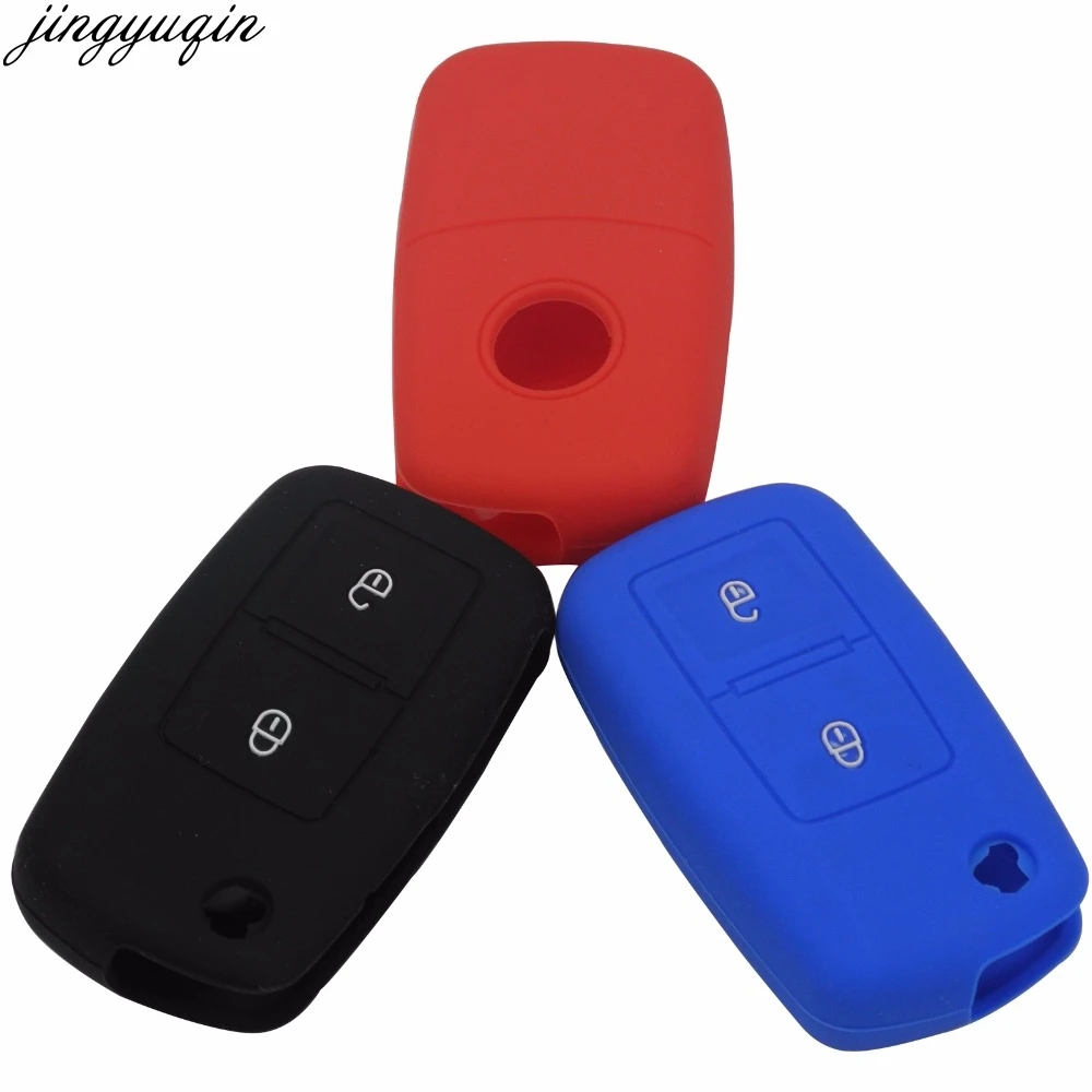 2 кнопки силиконовый чехол для ключей Vw MK4 Seat Altea Alhambra Ibiza Polo Golf 4 5 6 Transporter Amarok Sharan|2