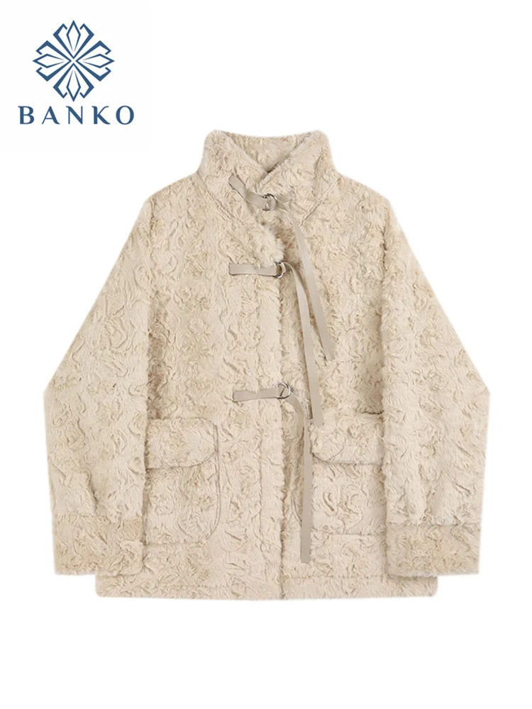 Высококачественное пальто из искусственного кроличьего меха - Цена: 91.6