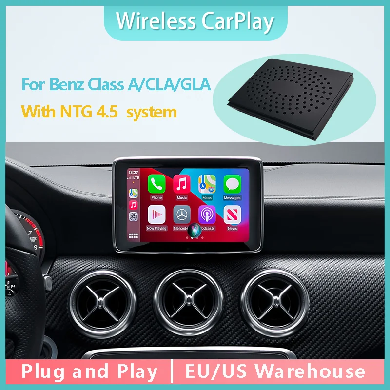 Беспроводной CarPlay для Mercedes Benz A B CLA GLA W176 W246 X117 X156 NTG 4 5 с Android автонавигация Mirror Link