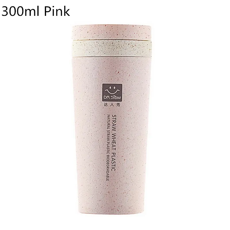 300ml pink IVYSHION 470 мл бутылка для воды с соломинкой портативная бутылка для воды для школы, Экологичная бутылка для питья, кухонные гаджеты - Цвет: 300ml pink