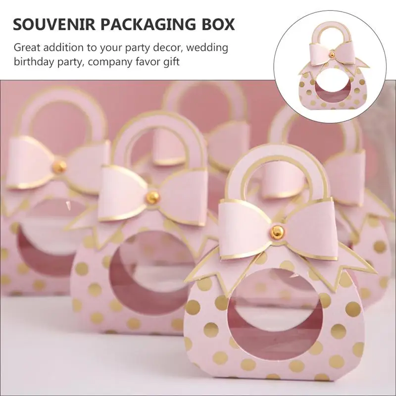 

25pcs Creative Wedding Candy Boxes Pretty Bow Candy Boxes Lovely Paper Boxes