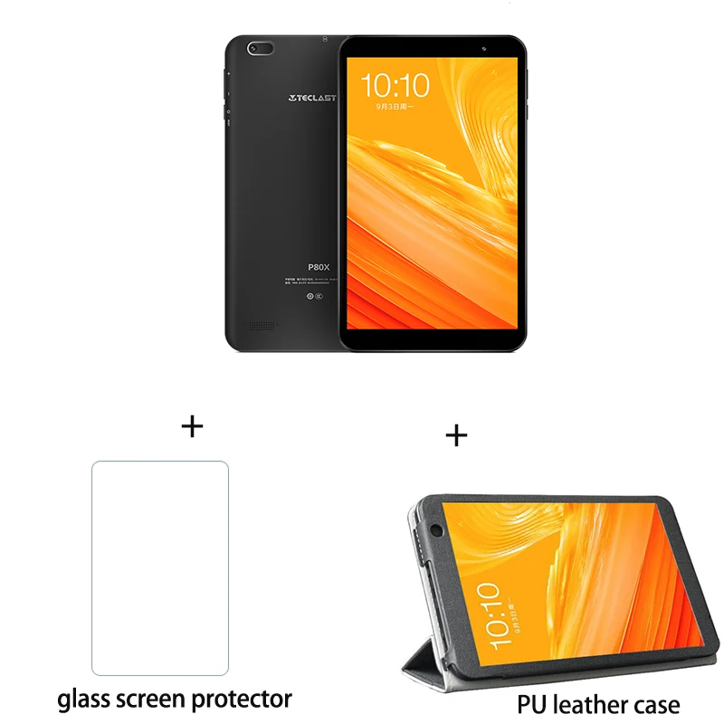 Teclast P80X 4 GTablet Android 9,0 SC9863A IMG GX6250 8 дюймов 1280x800 ips Восьмиядерный 1,6 ГГц 2 Гб ram 16 Гб rom планшет с двойной камерой - Комплект: ad case ad gl