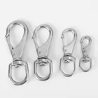 Шарнирный крючок с защелкой для глаз, универсальный крюк, вращающееся кольцо из нержавеющей стали 304, пружинная Пряжка, карабин для скалолазания M4 M5 M6 M7