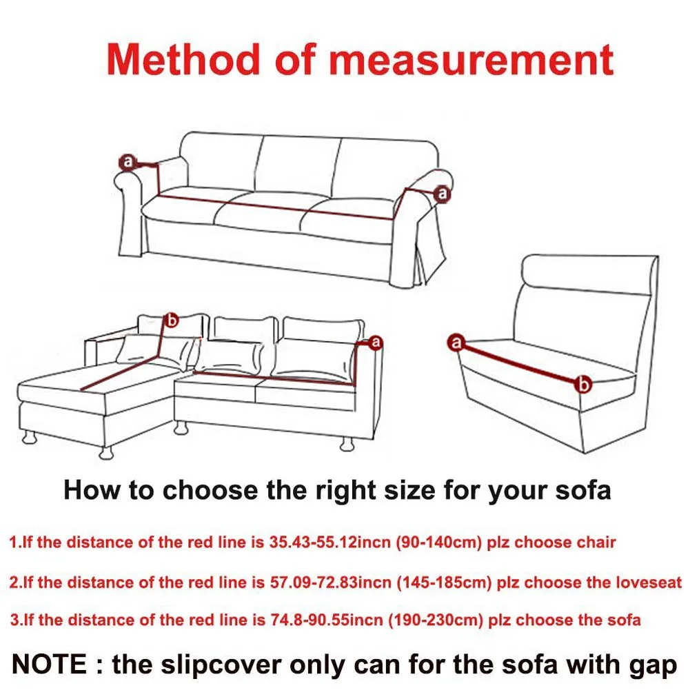 

Solid Stretch Sectional Sofa Covers Soft Slipcovers Elastic Couch Cover For Single Two Three Four Seats PI669