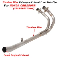 for honda cbr250rr cbr250 rr cbr 250 2018 2021 2022 motorcycle exhaust escape system modify titanium alloy front mid link pipe