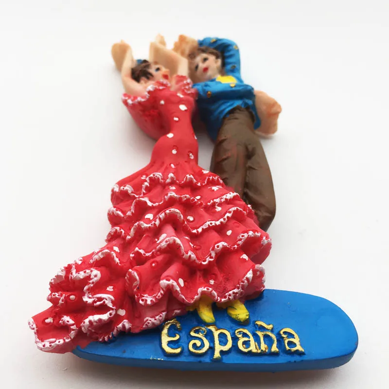 Магнитный декор для холодильника фламенко любовь танцоры в Барселоне Испания