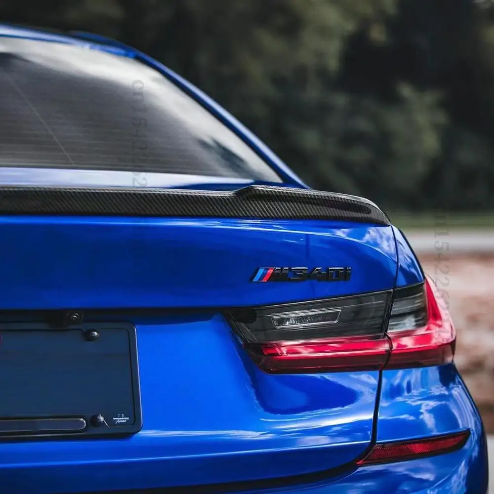Rear Spoiler Wing Boot Lip Tuning Accessories For BMW 3 Series G20 G28 2019 2020 2021 330i 325i 320i True Real Carbon Fiber | Автомобили и