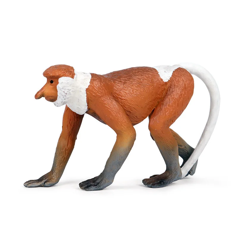 

Proboscis Monkey Animal Figure Collectible Toys Wild Animal Cognition Action Figures Kids Plastic Model Toys