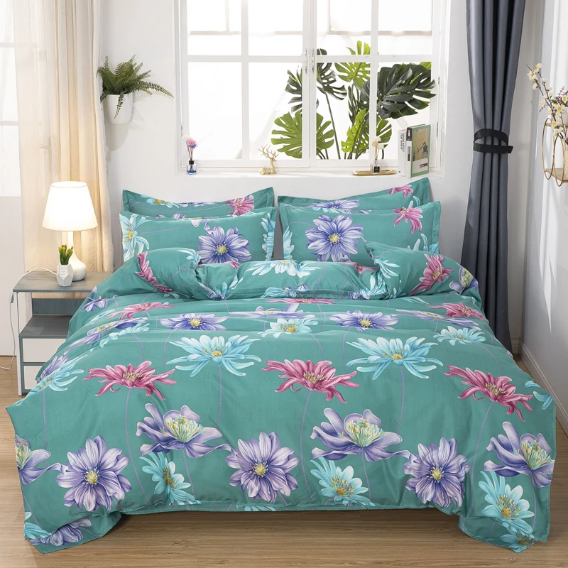 

Комплект постельного белья 3-D с цветами, простой комплект с пододеяльником и наволочкой, домашний текстиль, Комплект постельного белья из 2/3...