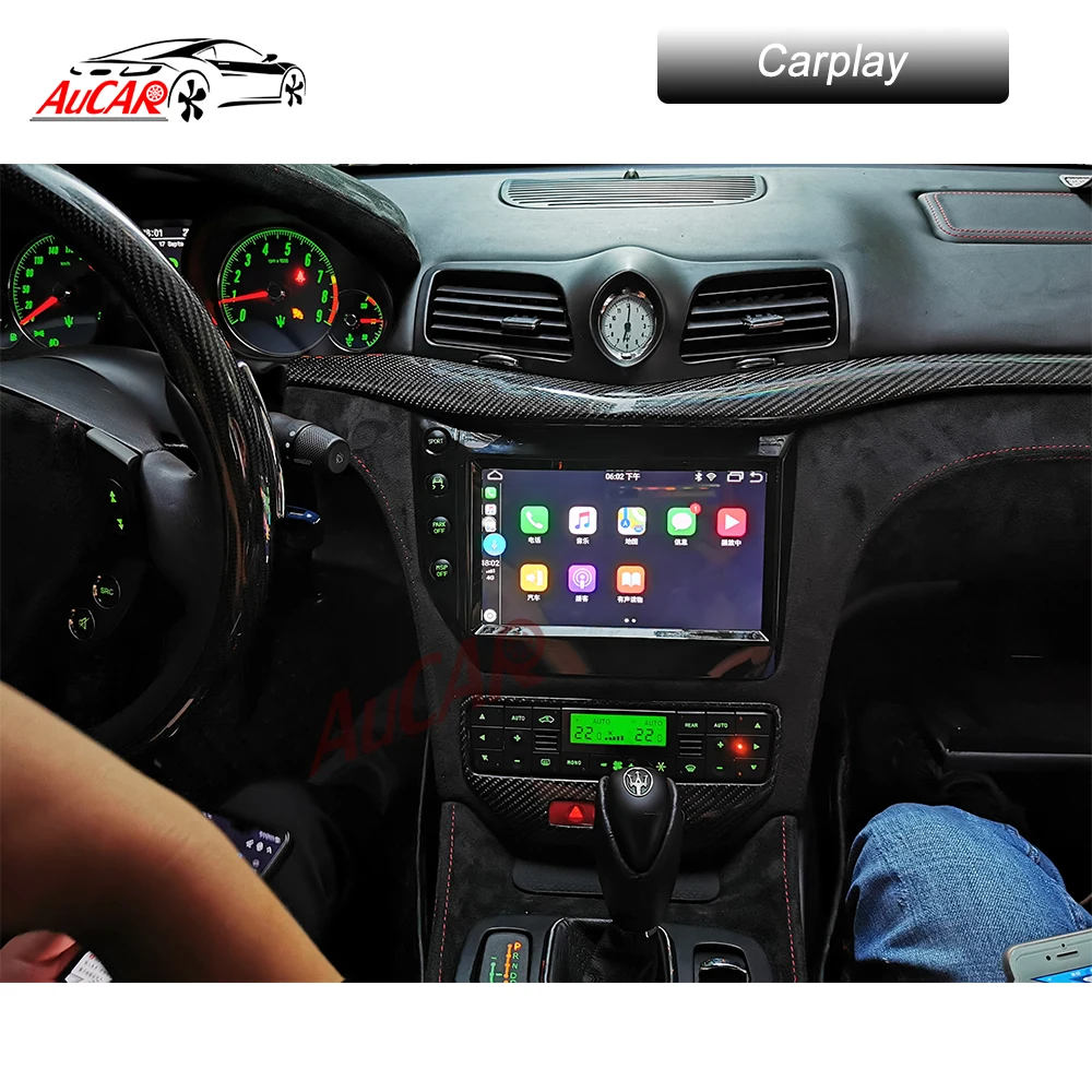 AuCAR " Android 8,1 DIN Автомобильный мультимедийный Радио стерео для Maserati GT/GC GranTurismo 2007- gps навигация автомобильный dvd-плеер