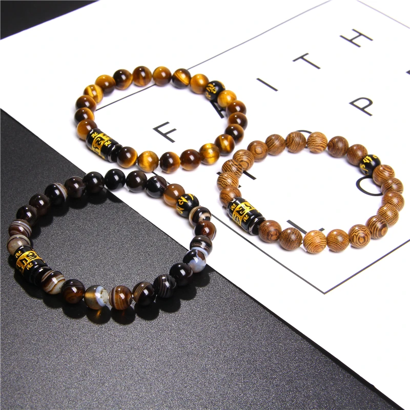 Буддизм браслеты для женщин и мужчин шесть слов трубка девиз Шарм браслет