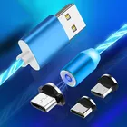 Магнитное зарядное устройство со светодиодным индикатором, USB-кабель 1 м, магнитный телефонный шнур для Samsung Galaxy A3, A5, A7 2017, J3, J5, J7 2016, J4, J6 Plus
