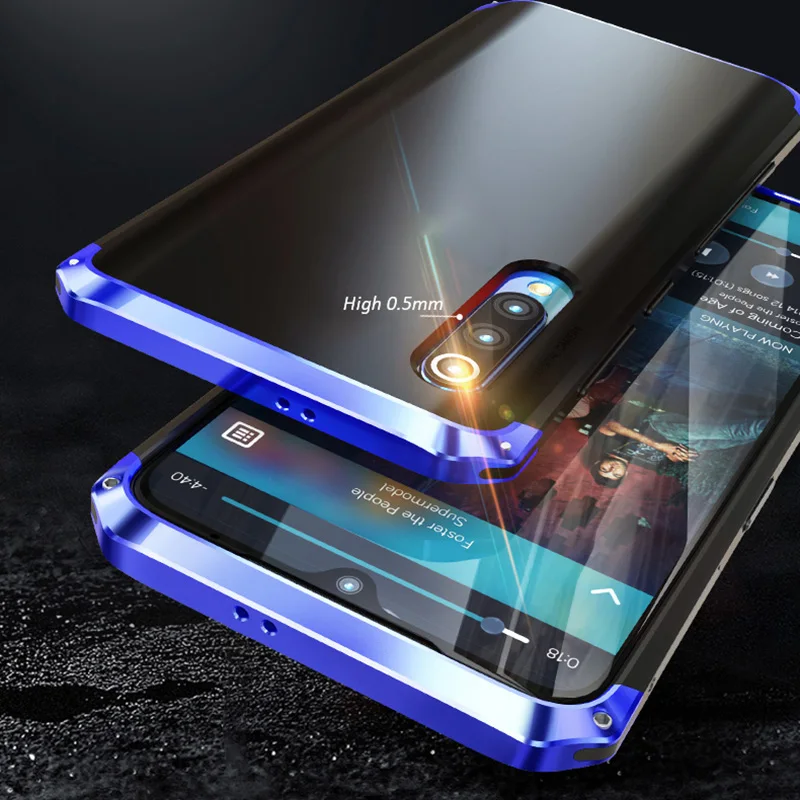 Противоударный армированный чехол для Xiaomi Mi10 Pro телефона жесткий металлический